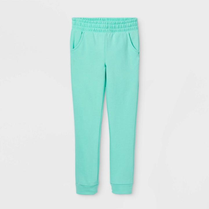 Girls' Cozy Fleece Jogger Pants - Cat & Jack Green