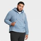 Men's Big & Tall Fleece Pullover Sweatshirt - All In Motion Blue Gray Xxxl