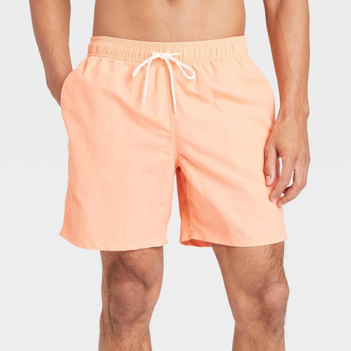 Men's 7 Swim Trunks - Goodfellow & Co Pale Peach