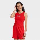 Coca-cola Women's Coca Cola Ribbed Graphic Tank Top - Red