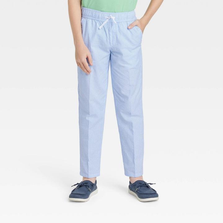 Boys' Seersucker Striped Suit Pants - Cat & Jack Blue