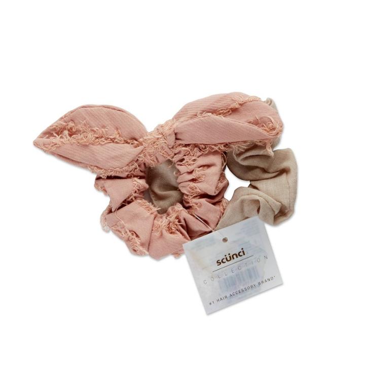 Scunci Scrunchies - Blush/tan