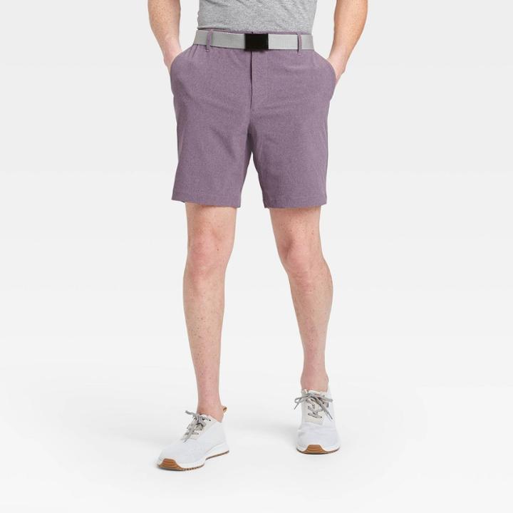 Men's Heather Golf Shorts - All In Motion Purple
