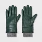 Women's Leather Gloves - A New Day Green