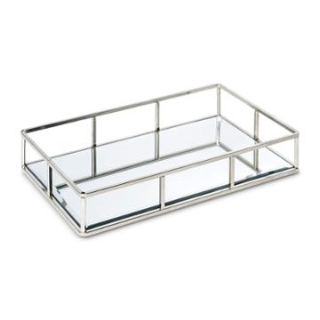 12 Glass Inset Jewelry Storage Silver - 88 Main, Adult Unisex