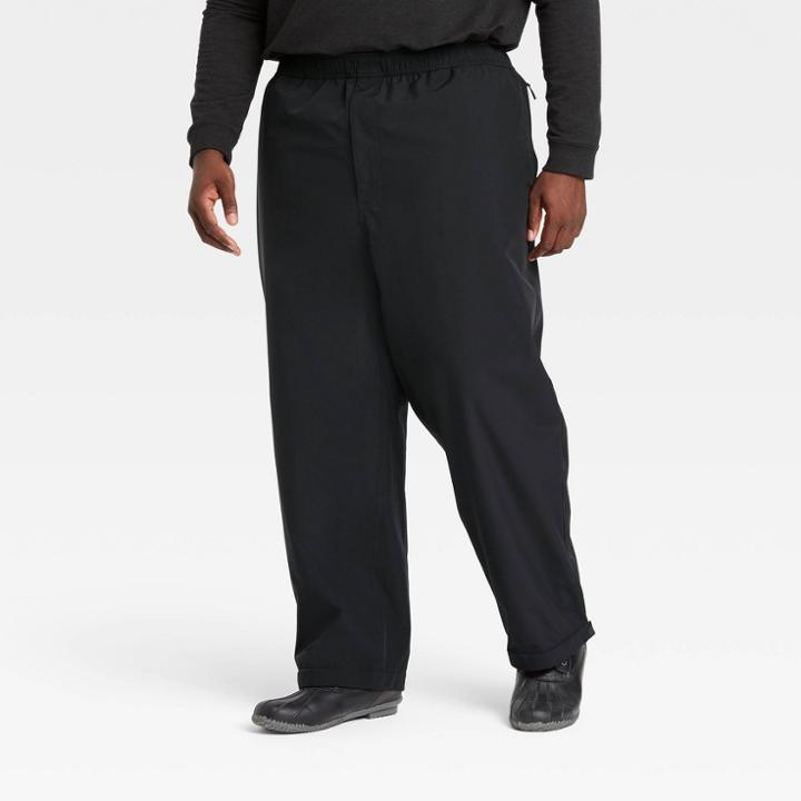 Men's Big & Tall Waterproof Over Pants - All In Motion Black