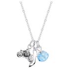 Women's Disney Silver Plated Cinderella Slipper Carriage Necklace -