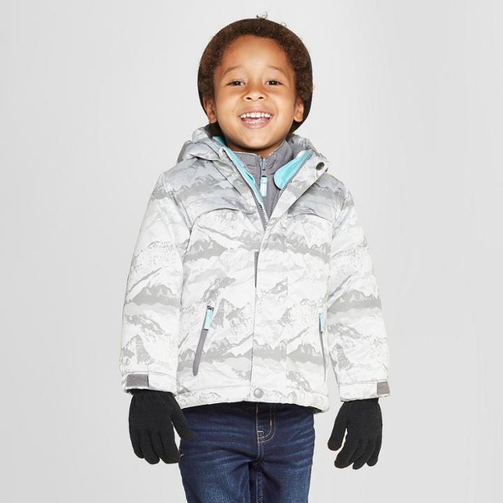 Toddler Boys' Jacquard 3-in-1 Jacket - Cat & Jack Gray