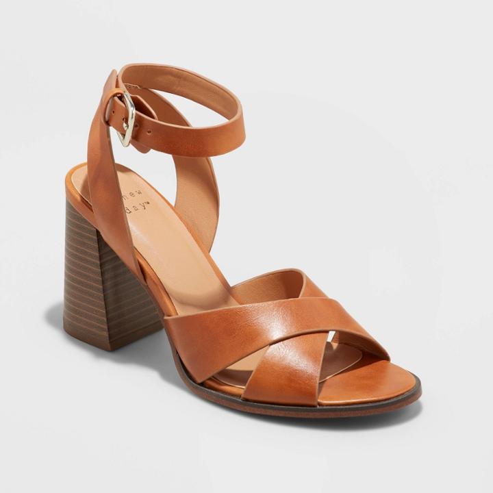 Women's Juniper Sandals - A New Day Cognac