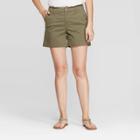 Target Women's 5 Chino Shorts - A New Day Green