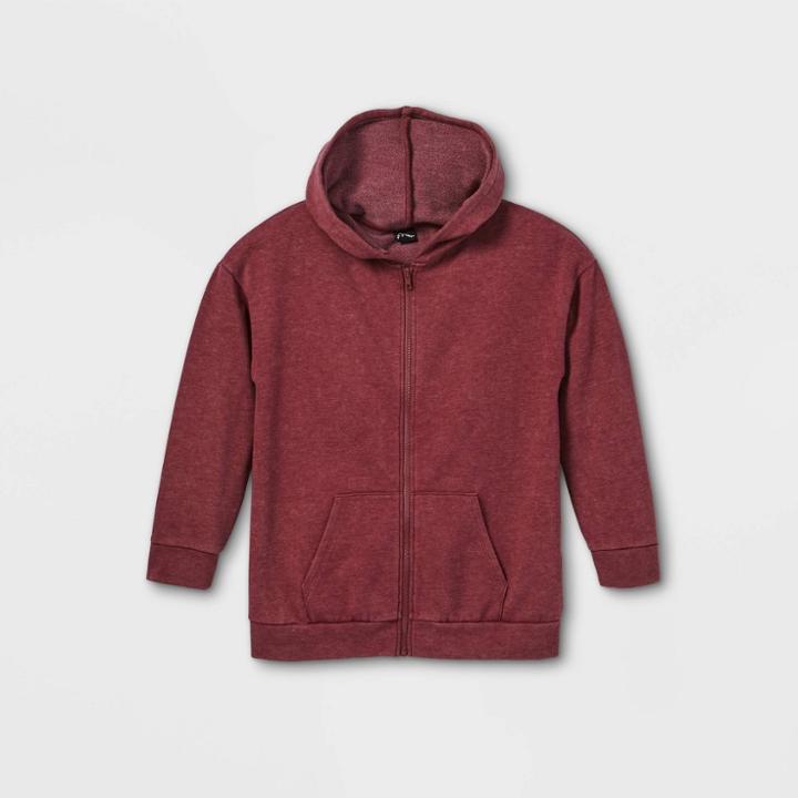 Girls' Oversized Zip-up Sweatshirt - Art Class