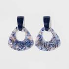 Sugarfix By Baublebar Two-tone Resin Hoop Earrings, Women's,