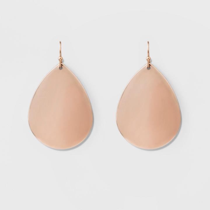 Teardrop Disc Earrings - A New Day Rose Gold