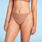 Women's Tab Side Cheeky Bikini Bottom - Wild Fable Brown