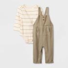 Grayson Collective Baby Gauze Long Sleeve Jumpsuit Set - Sage Green Newborn