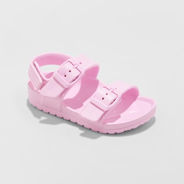 Toddler Girls' Jandra Eva Slide Sandals - Cat & Jack Pink