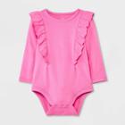 Baby Girls' 'lil Sister' Long Sleeve Bodysuit - Cat & Jack Pink