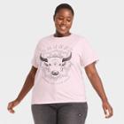 Grayson Threads Women's Plus Size Taurus Zodiac Short Sleeve Graphic T-shirt - Purple