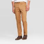 Men's Flannel-lined Slim Chino Pants - Goodfellow & Co Dapper Brown