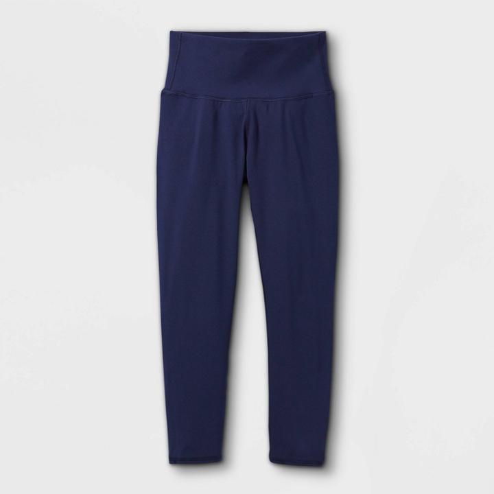 Girls' High-waisted Capri Leggings - All In Motion Navy
