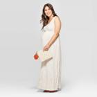 Maternity Sleeveless V-neck Knit Maxi Dress - Isabel Maternity By Ingrid & Isabel Beige