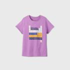 Women's Plus Size Short Sleeve Periodic Table Graphic T-shirt - Cat & Jack Purple