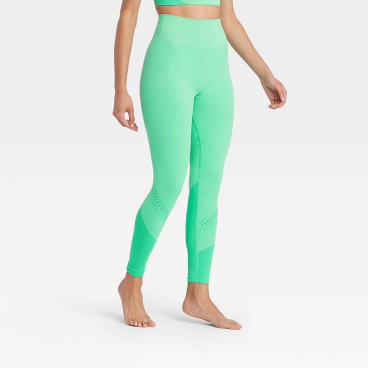 Women's High-rise Seamless 7/8 Leggings - Joylab Jade