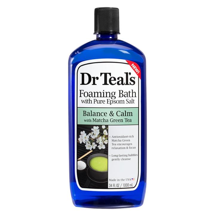 Dr Teal's Pure Epsom Salt Balance & Calm Match Green Tea Foaming Bath