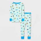 Toddler 2pc Alphabets Pajama Set - Cat & Jack Blue