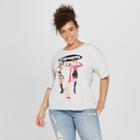Paramount Pictures Women's Clueless Plus Size Short Sleeve Drop Shoulder Graphic T-shirt (juniors') White