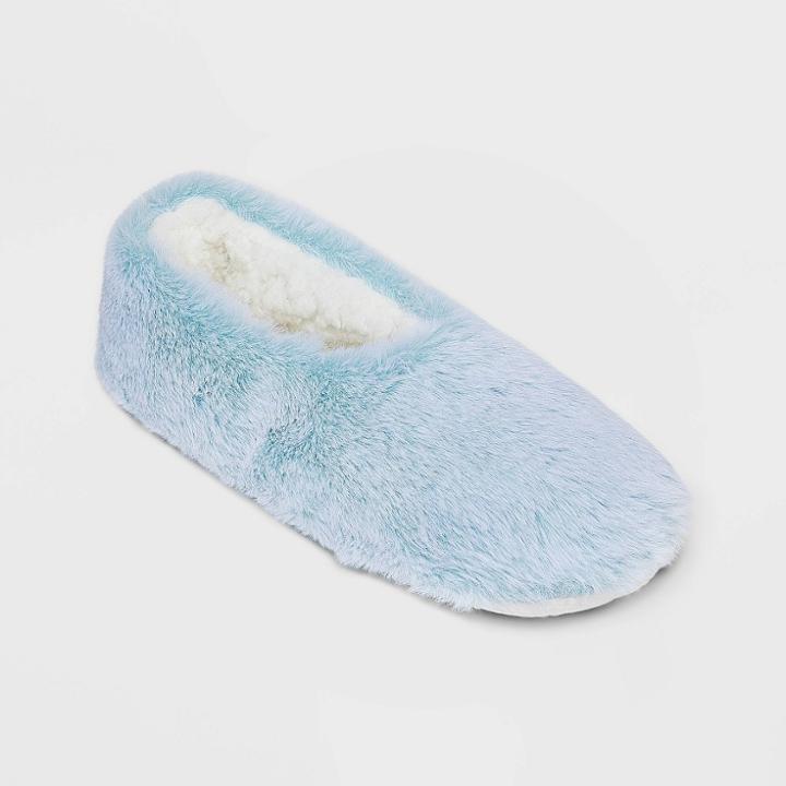 No Brand Women's Faux Fur Pull-on Slipper Socks -