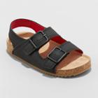 Toddler Boys' Ethan Footbed Sandals - Cat & Jack Black