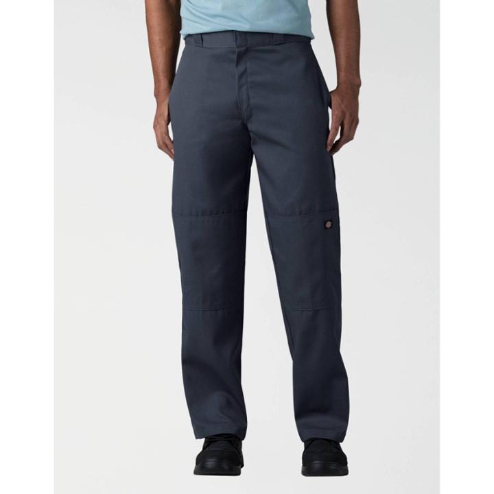 Dickies Men's Loose Fit Double Knee Work Pants - Dark Navy 33x32, Dark Blue