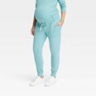 Knit Maternity Jogger Pants - Isabel Maternity By Ingrid & Isabel Aqua Green