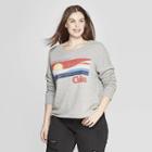 Women's Coca-cola Plus Size Catch The Wave Sweatshirt (juniors') - Gray