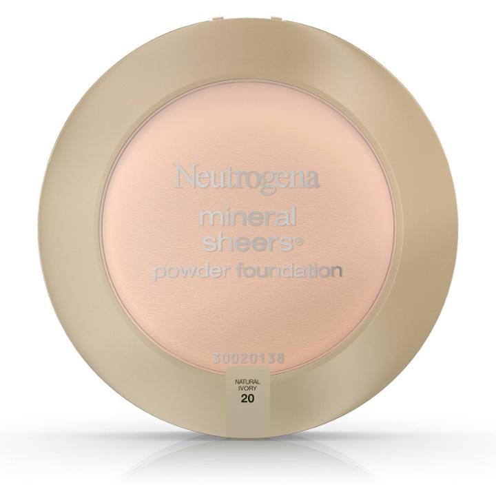 Neutrogena Mineral Sheers Compact Powder - 20 Natural Ivory, Adult Unisex, Natural Ivory