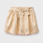 Girls' Jacquard Bow A Line Skirts - Cat & Jack Gold