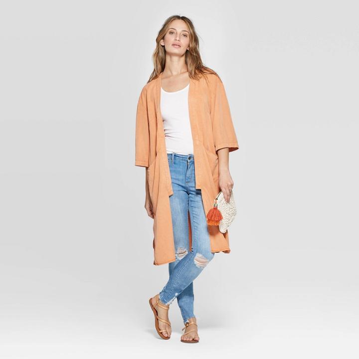 Women's Kimono - Universal Thread Orange,