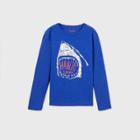 Boys' Shark Graphic Long Sleeve T-shirt - Cat & Jack Blue