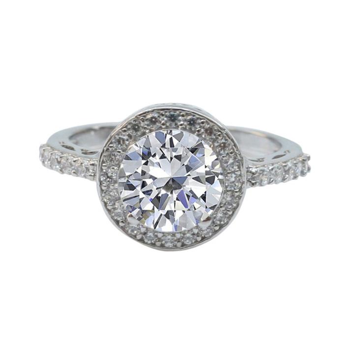 Women's Zirconite 3ctw Round Cubic Zirconia Ring-7,