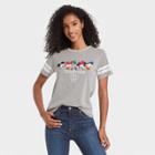 Women's Disney Mickey And Friends Together Short Sleeve Graphic T-shirt - Gray