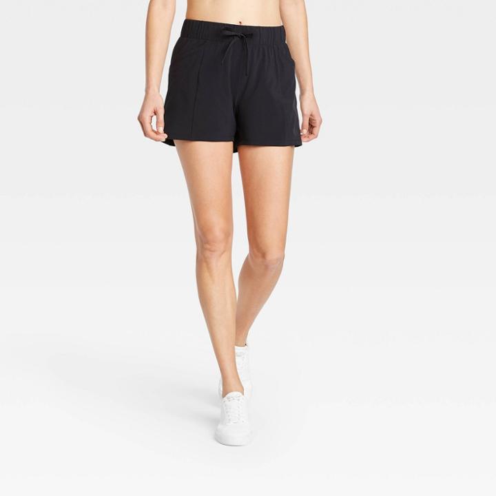 Women's Move Stretch Woven Shorts 4 - All In Motion Black