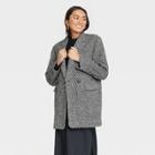 Women's Top Overcoat - A New Day Black/white