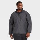 Men's Big & Tall Softshell Fleece Jacket - All In Motion Heather Gray