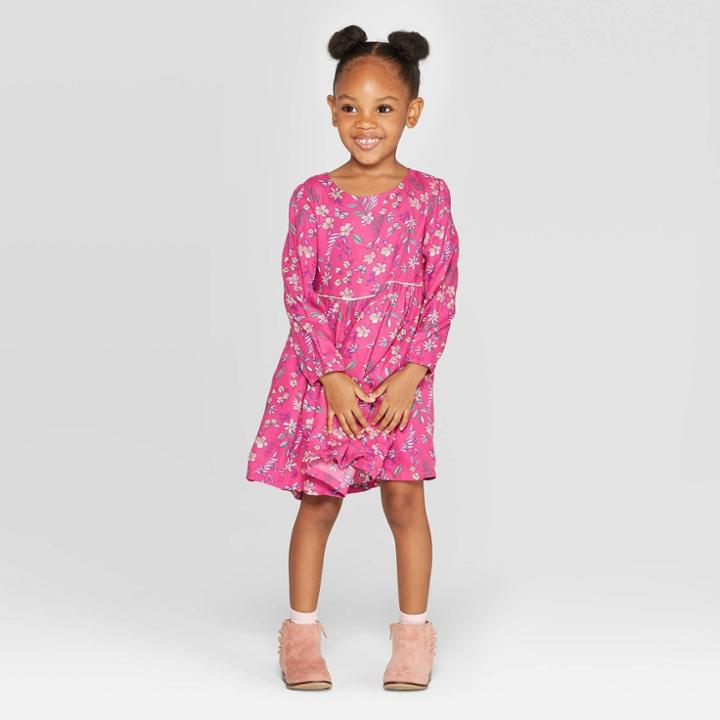 Oshkosh B'gosh Toddler Girls' Floral Dress - 12m, Toddler Girl's, Red