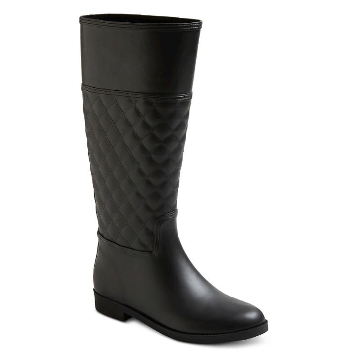 Merona Women's Barbara Quilted Tall Rain Boots -