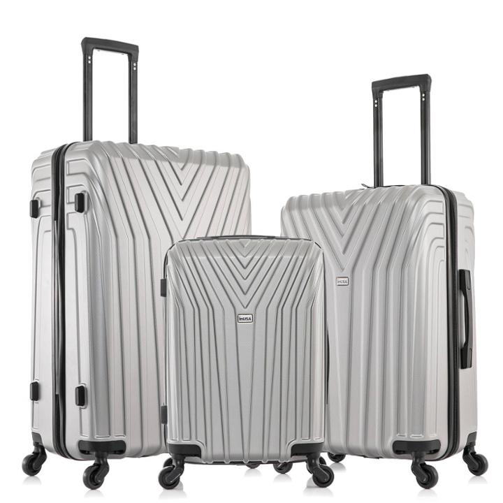 Inusa Vasty Lightweight Hardside Checked Spinner Luggage