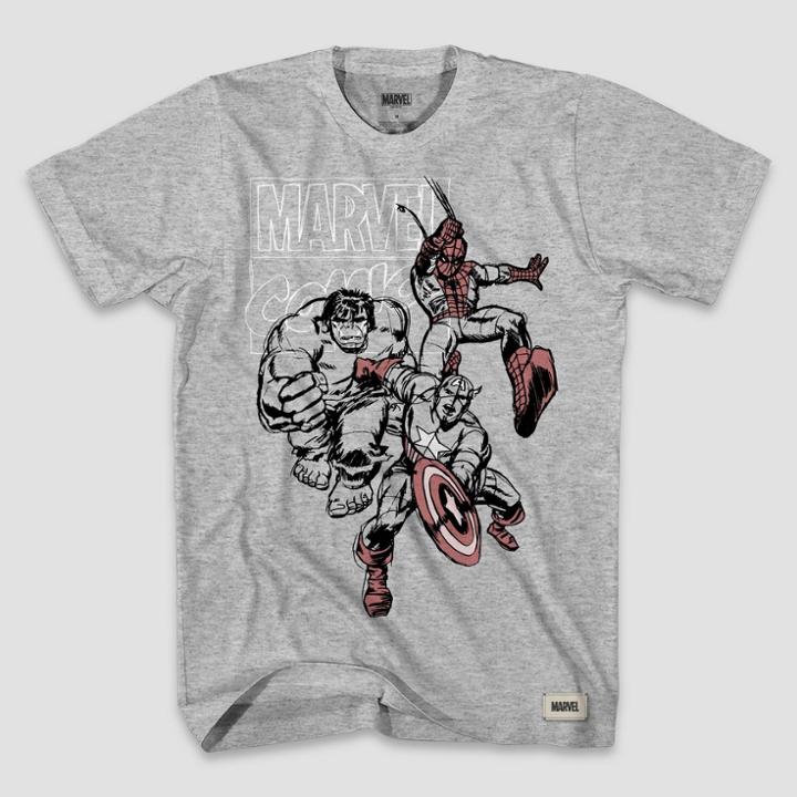 Disney Boys' Avengers T-shirt - Gray