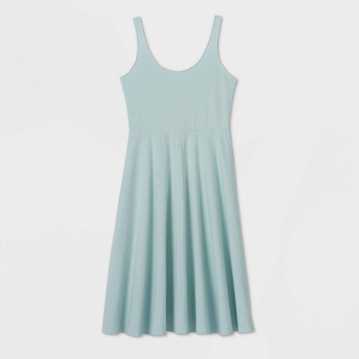 Women's Sleeveless Ballet Dress - A New Day Aqua Xs, Women's, Blue