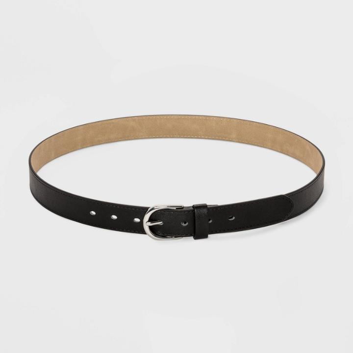 Women's Plus Size Trouser Belt - Ava & Viv Black